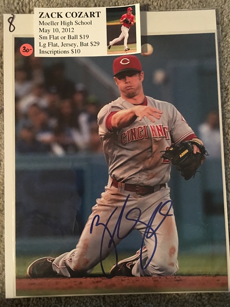 ZACK COZART MOELLER SIGNED 8x10 PHOTO with SHOW TICKET
