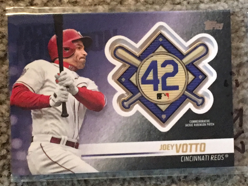 JOEY VOTTO JACKIE ROBINSON DAY TOPPS PATCH 