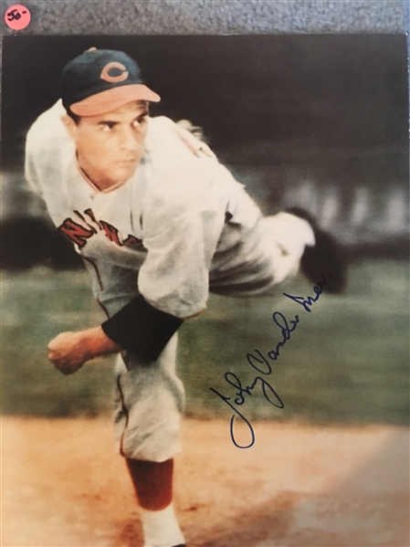 JOHNNY VANDERMEER SIGNED 8x10 PHOTO 1930s Back to Back NO HITTERS