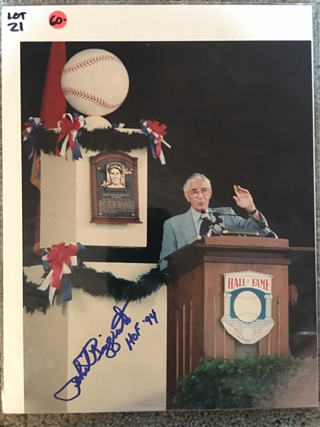 PHIL RIZZUTO $$$ DECEASED HOF $$$ SIGNED 8x10 PHOTO $$$ HOLY COW