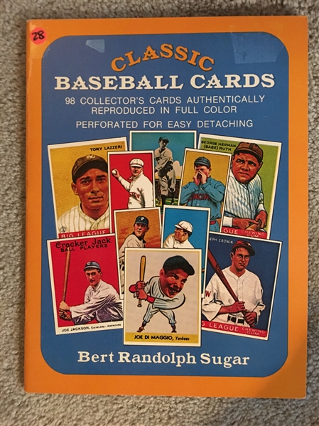 BOOK of 98 CLASSIC BASEBALL CARDS MINT with RUTH AND DiMAGGIO ON THE COVER 