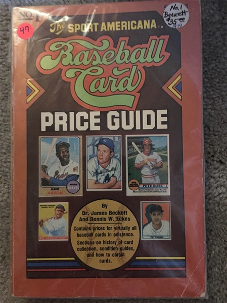 Number 1 1979 FIRST BECKETT BASEBALL PRICE GUIDE $30.00 & UP on eBay