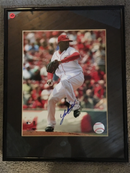 JOHNNY CUETO SIGNED 8x10 in 11x14 FRAME 