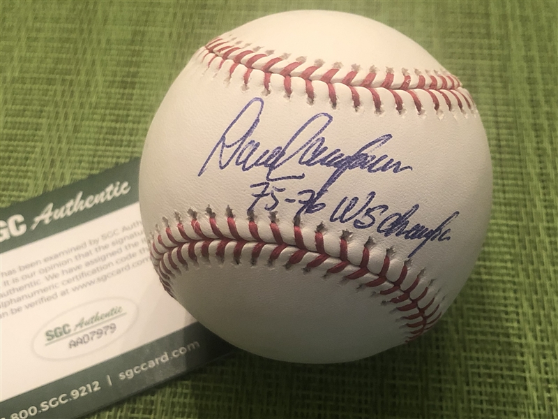 DAVE CONCEPCION Moeller Signed & Inscribed MLB Ball SGC