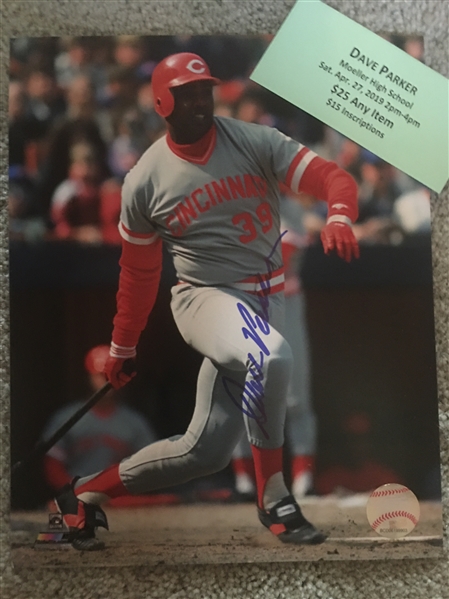 DAVE PARKER MOELLER SIGNED 8x10 PHOTO WITH SHOW TICKET