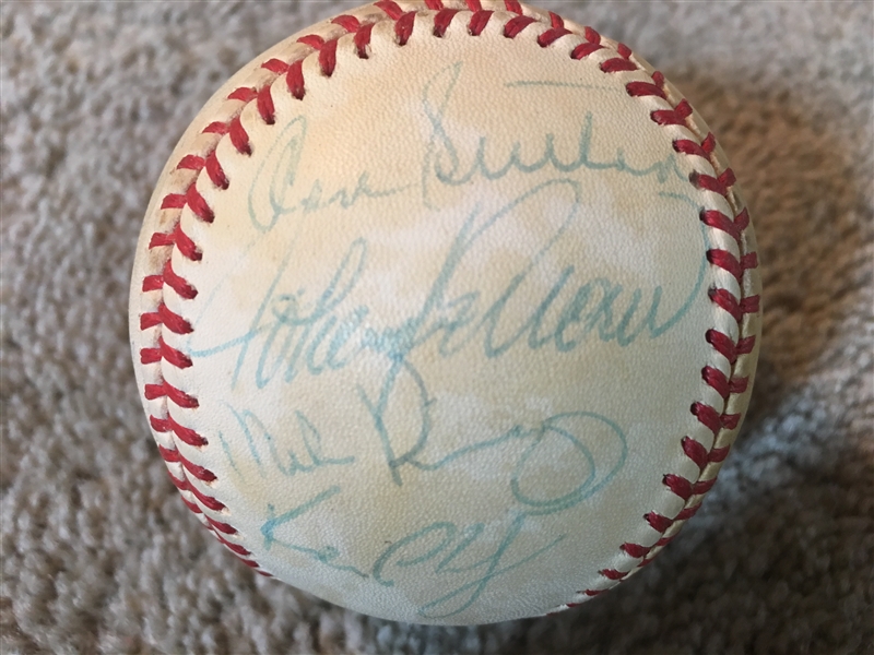 1980s DODGERS TEAM BASEBALL? with DON SUTTON HOFer on OFFICIAL A L BASEBALL 