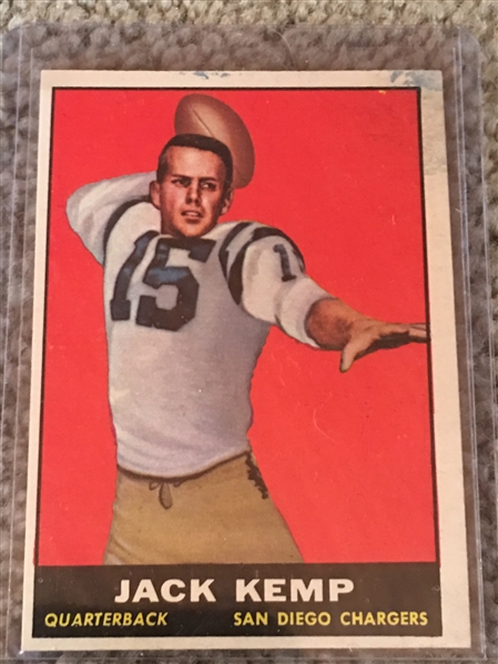 JACK KEMP 1961 TOPPS #166 $20.00 and UP on eBay OK Condition