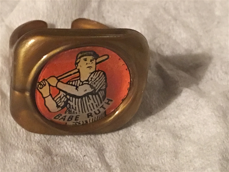 VINTAGE 1950s 60s GUMBALL MACHINE BABE RUTH RING "GOLD" PLASTIC RING. Gold $100 eBay
