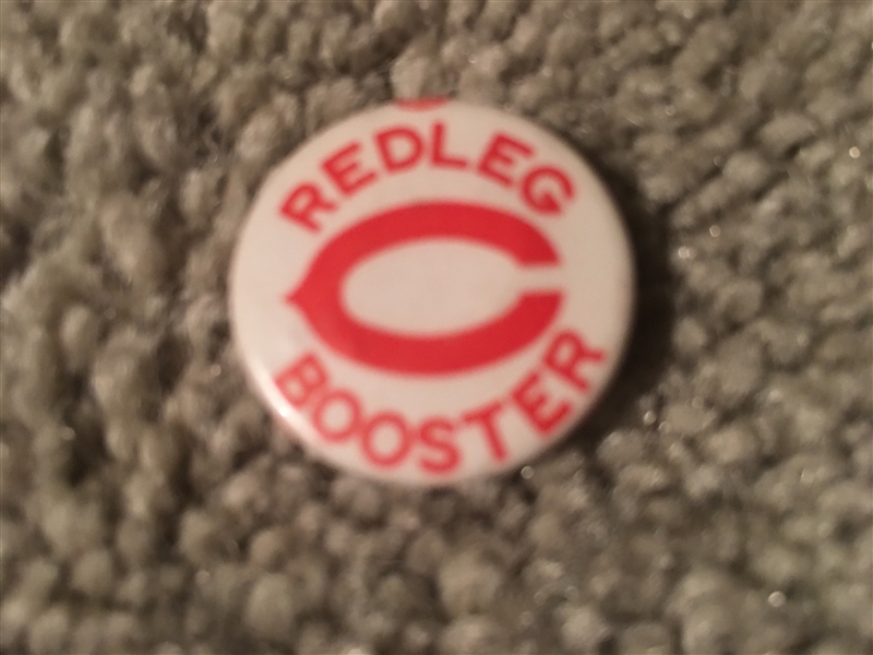1950s CROSLEY FIELD "REDLEGS BOOSTERS" PIN ... ABSOLUTE BEAUTY !!! 