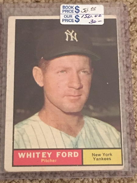 WHITEY FORD 1961 TOPPS #160 Book $50.00- $150.00