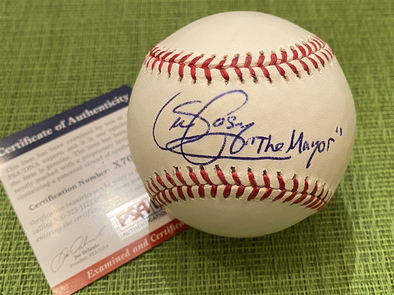 SEAN CASEY "THE MAYOR" Signed MLB Ball PSA COA
