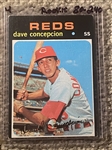 1971 Topps DAVE CONCEPCION ROOKIE 14 NOW BOOKS $60.00-- $180.00