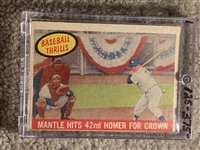 MANTLE 42nd HR CROWN 1959 TOPPS #461  Books $125.00-$375.00