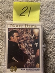 NOTRE DAME 22 CARD ALL TIME GRETS SET Nr MINT SO RARE -- NONE ON eBay