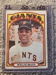 1972 TOPPS WILLIE MAYS #49  $50.00- $150.00