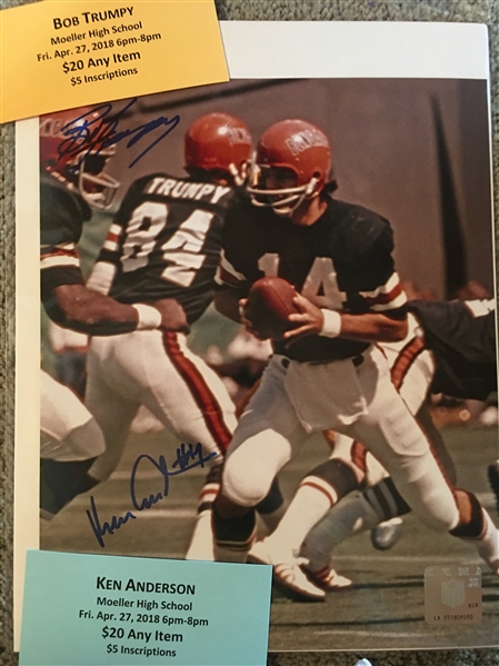 KENNY ANDERSON & BOB TRUMPY MOELLER SIGNED 8x10 PHOTO with SHOW TIX $45