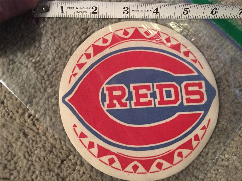 VINTAGE REDS 1930s 40s ? CLOTH / FELT PATCH Old Crosley Field 