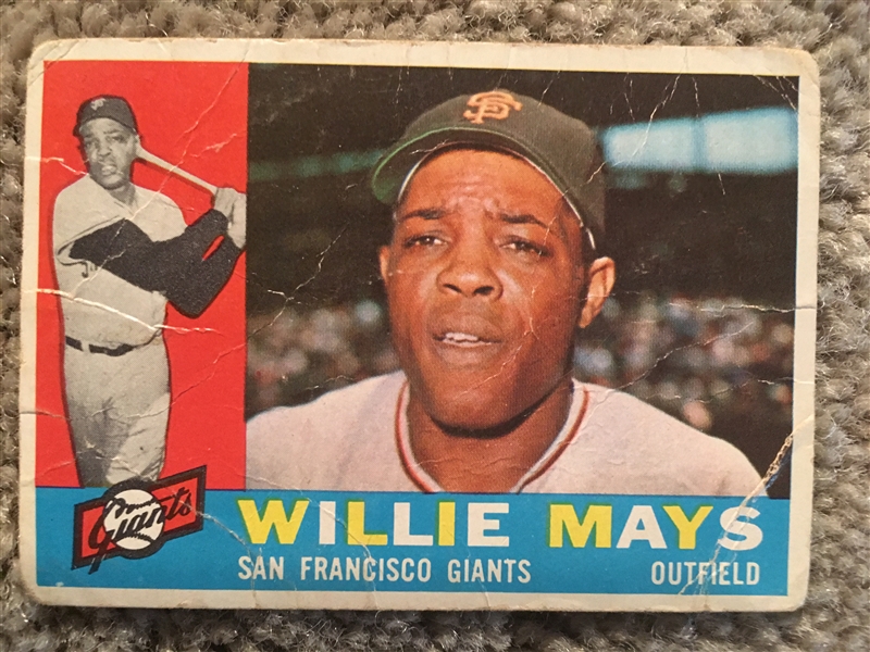 WILLIE MAYS 1960 TOPPS #200 NOT MINT !!! $120.00 - $360.00 WOW 