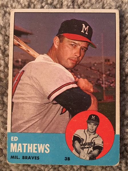 ED MATHEWS 1963 TOPPS #275