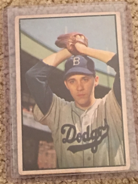 1953 BOWMAN COLOR. Best Break Ever $$40.00-$120.00   BILLY LOES #14