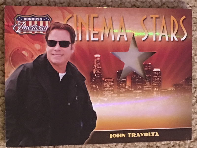 JOHN TRAVOLTA $$$ PRIMARY COLORS MOVIE WORN JACKET INSERT CARD $$$