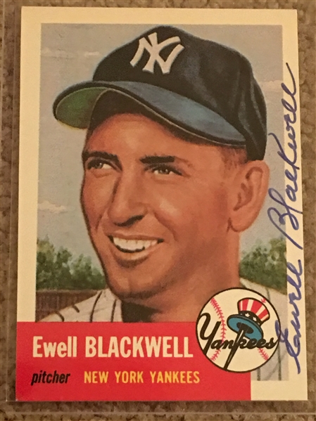 EWELL THE SHIP BLACKWELL 1953 ARCHIVES AUTOGRAPH 