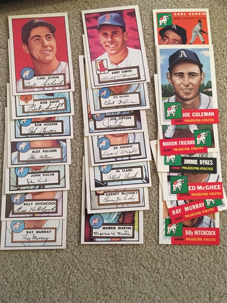 Lot of 21 1952 and 1953 TOPPS ARCHIVES 