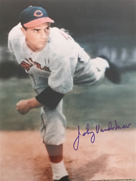 JOHNNY VANDERMEER Back to Back No Hitters 1930s REDS "BOLD 10" SIGNED 8x10 PHOTO 