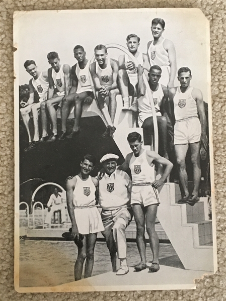Super Rare: 1936 GERMAN OLYMPIC 5x7 #13 OLYMPIC JESSIE OWENS CARD FROM Germany