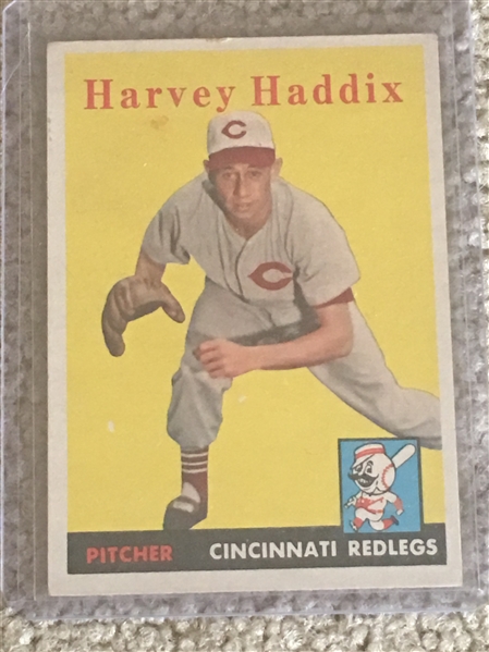 HARVEY HADDIX 1958 TOPPS #118 REDLEGS BC $10.00- $30.00 
