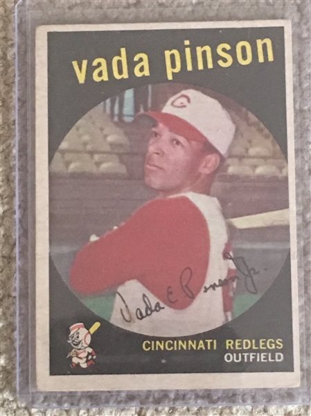 VADA PINSON REDLEGS 1959 #448 2nd YEAR BV $12.00- $36.00 