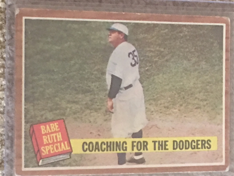 COACHING THE DODGERS 1962 #142 $20.00- $60.00 