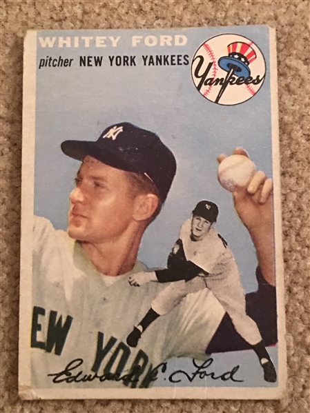 WHITEY FORD 1954 TOPPS #37 Book $200.00- $600.00