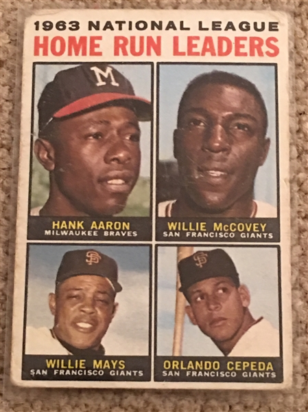 1964 TOPPS AARON MAYS CEPEDA McCOVEY #9 $30.00 - $90.00