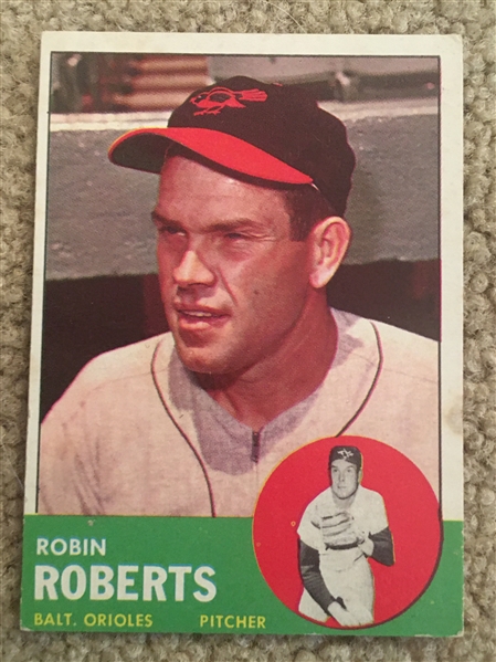 1963 TOPPS ROBIN ROBERTS #125 $15.00- $45.00 