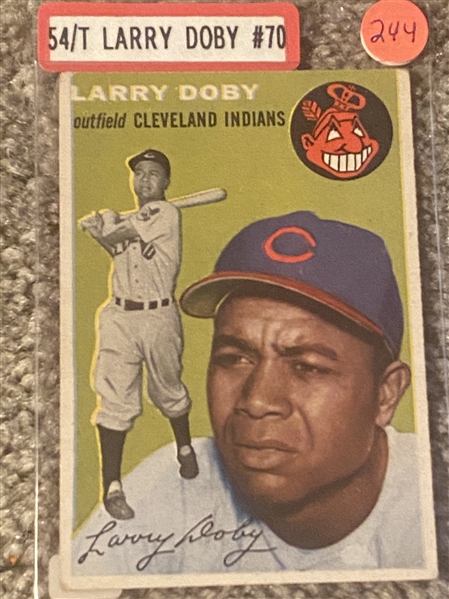 LARRY DOBY 1st BLACK in AL 1954 TOPPS #70