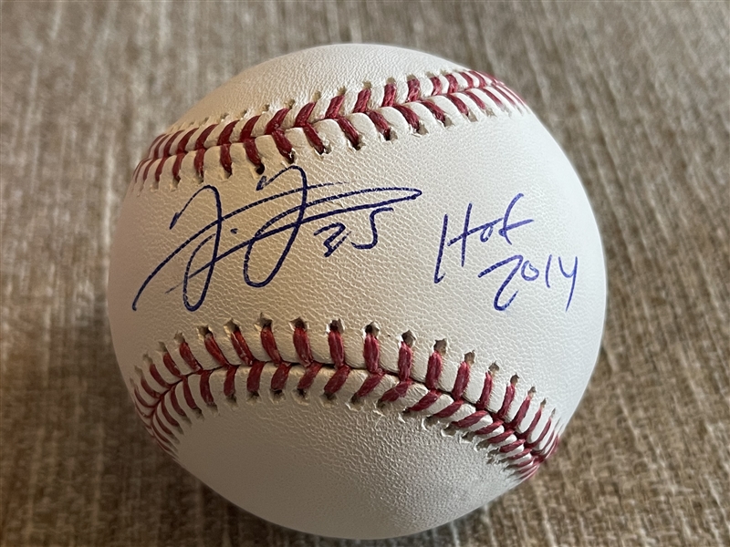 FRANK THOMAS Signed Inscribed Major League Ball JSA Sticker