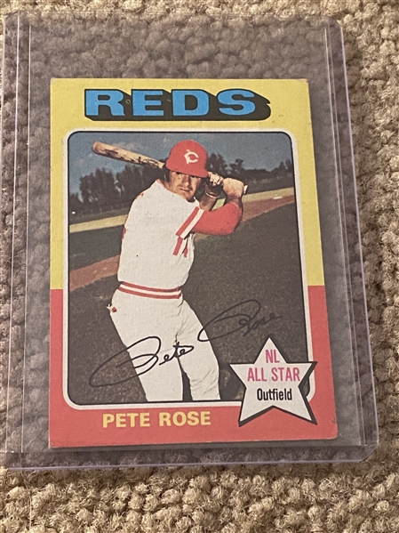 1975 TOPPS "MINI" PETE ROSE #320 $30.00-$75.00 Rare Mini Only Sold in Mich.