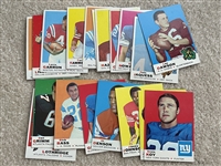 Lot of 19 1969 Topps Football with HOFERS