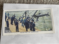 1939 Wills Cigarettes Life in the Royal Navy HOISTING IN PARAVENE