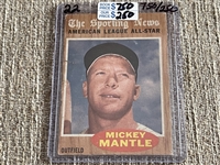 1962 Topps MICKEY MANTLE ALL STAR 471