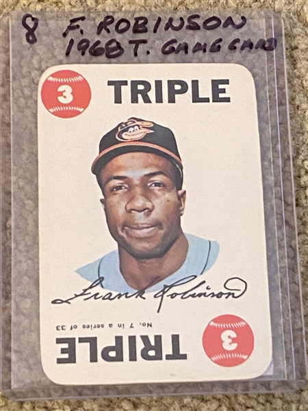 FRANK ROBINSON 1968 TOPPS GAME CARD #7