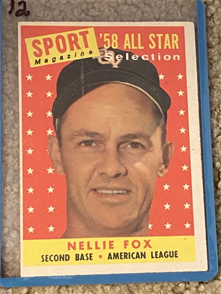 NELLIE FOX ALL STAR 1959 TOPPS #475 