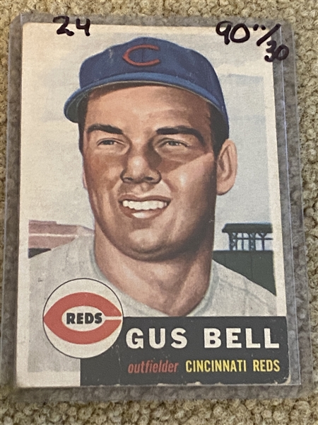 1953 TOPPS GUS BELL REDLEGS #118 $90.00 / $30.00