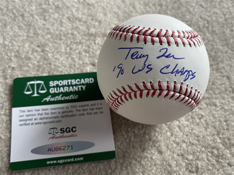 TERRY LEE Moeller Signed Inscribed MLB Ball SGC COA - Unsigned Blank Balls Now Sell $20-$22