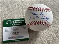TERRY LEE Moeller Signed Inscribed MLB Ball SGC COA