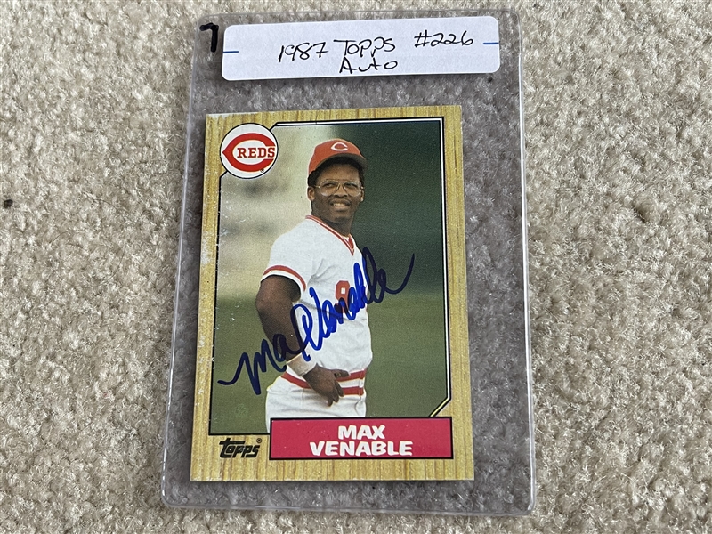 MAX VENABLE Hand Signed Card