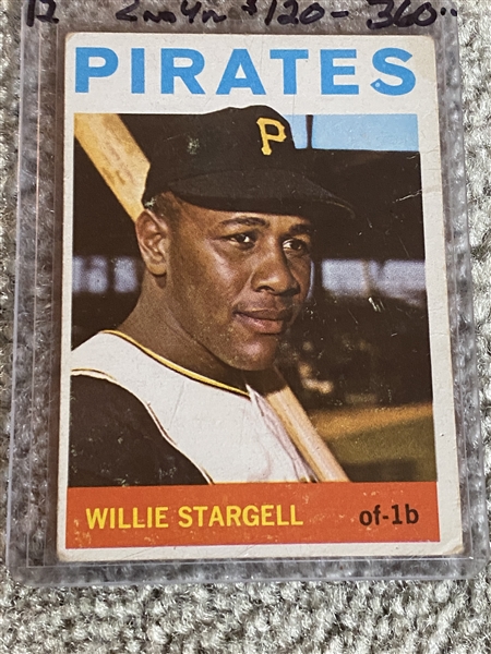 1964 TOPPS #342 2nd Year WILLIE STARGELL Books $120.00--$360.00