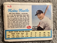 MICKEY MANTLE 1962 POST CEREAL FROM LIFE MAGAZINE - SUPER RARE Never Sold One !!!