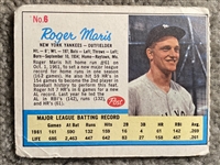 ROGER  MARIS  1962 POST CEREAL FROM LIFE MAGAZINE - SUPER RARE Never Sold One !!!